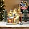 Glitzhome® 10.25" Lighted Christmas Donuts & Coffee Shop Resin Village with Movement and Music